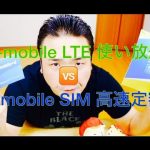 U-mobile LTE使い放題 vs b-mobile SIM高速定額…!?